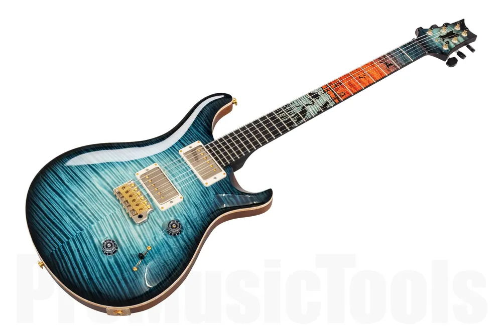 PRS USA Private Stock Custom 24 Chesapeake Bay Bridge - Matapeake Blue Glow Prix Réduit