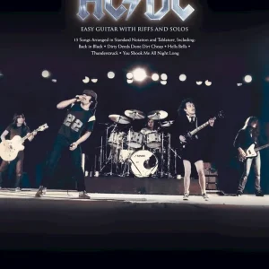 Commande En Gros Wise Music Group AC/DC Easy Guitar with Riffs and Solos - Guitar TAB - Book