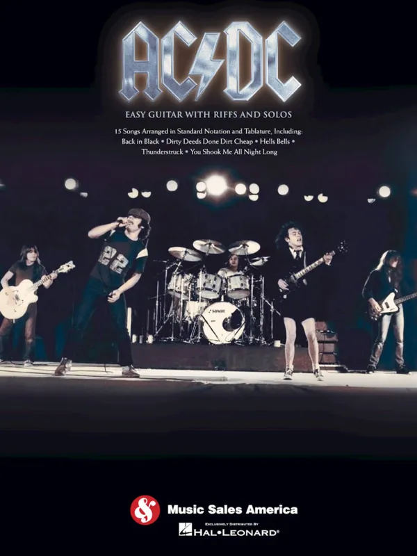 Commande En Gros Wise Music Group AC/DC Easy Guitar with Riffs and Solos - Guitar TAB - Book
