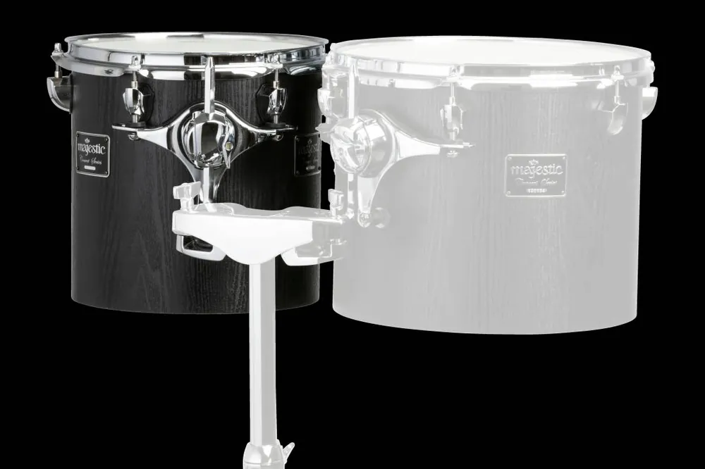 Commande En Gros Majestic Percussion Concert Black 10‘‘x10‘‘ Single Headed Concert Tom