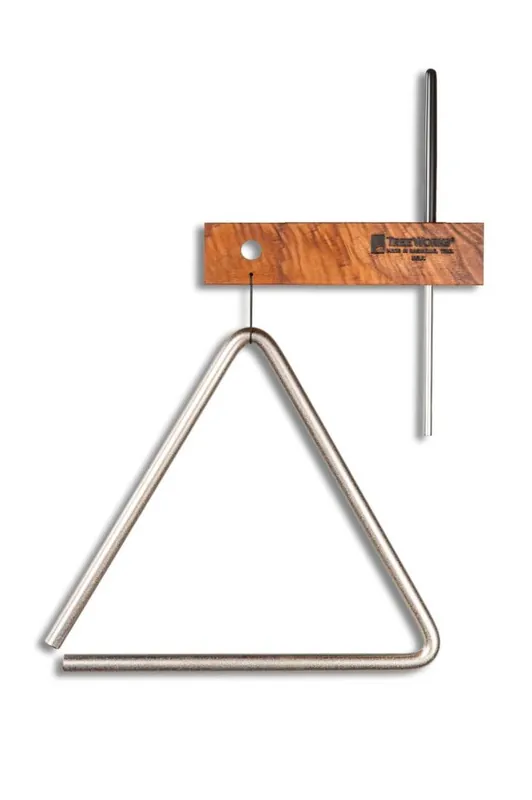 Haute Qualité TreeWorks Chimes 8‘‘ Triangle - Hard Hi-Carbon Steel