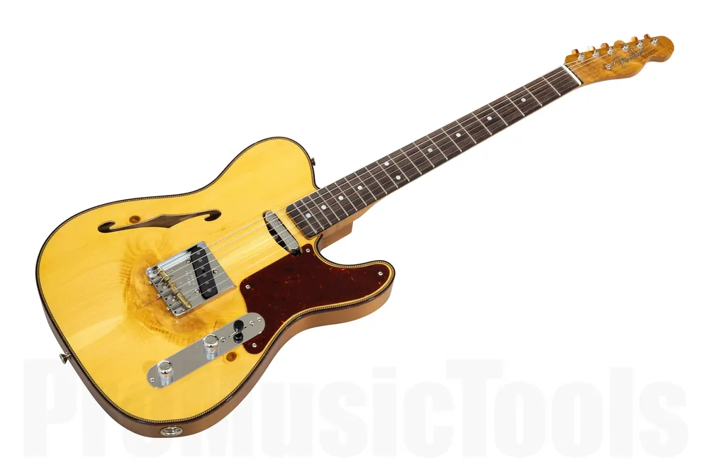 Commander Vite Fender Custom Shop Limited Edition Knotty Pine Tele Thinline - AAA Rosewood Fingerboard - Aged Natural
