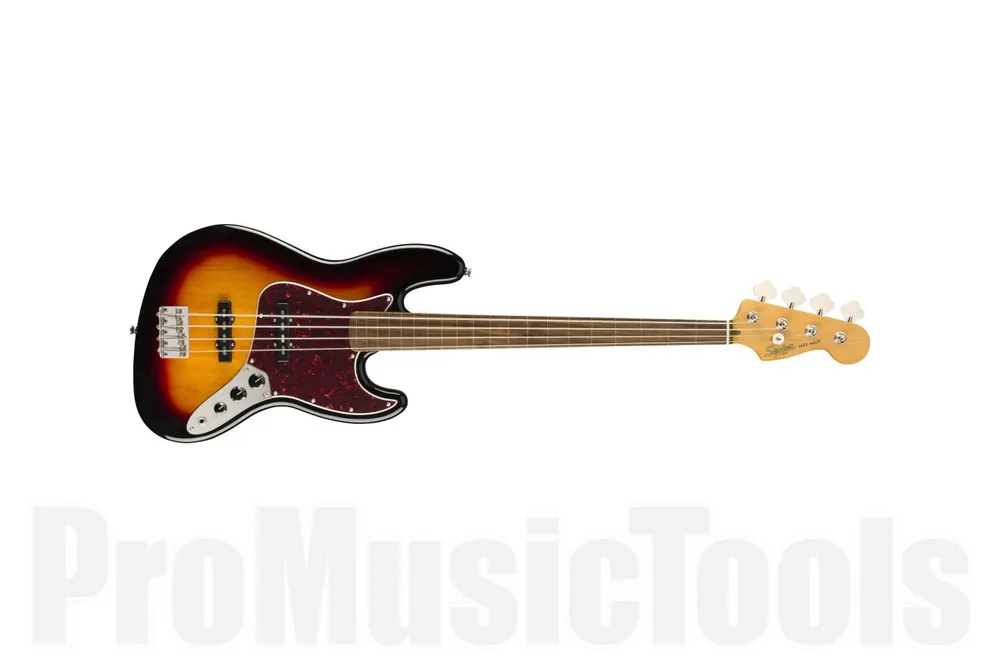 Certifié Fender Classic Vibe ‘60s Jazz Bass Fretless LRL 3-Color Sunburst