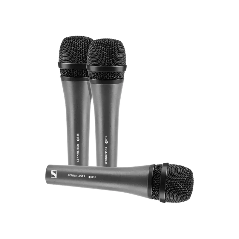Usine Directe Sennheiser E835 Evolution Handheld Dynamic Cardioid Microphone with On/Off Switch - 3-Pack