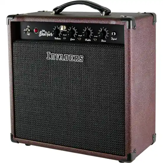 Ampli Guitare Electrique Combo Invaders Amplification 530 Blueverb Combo Reverb - Black Cherry Paiement Sécurisé