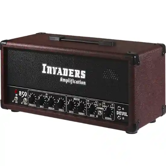 Tete Ampli Guitare Invaders Amplification 850 Devil Dual Master - Redwine Quantité Limitée