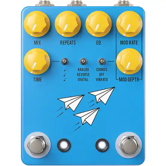 Petit Prix Pedale D‘Effet Guitare Délai Jhs Pedals Flight Delay Blue