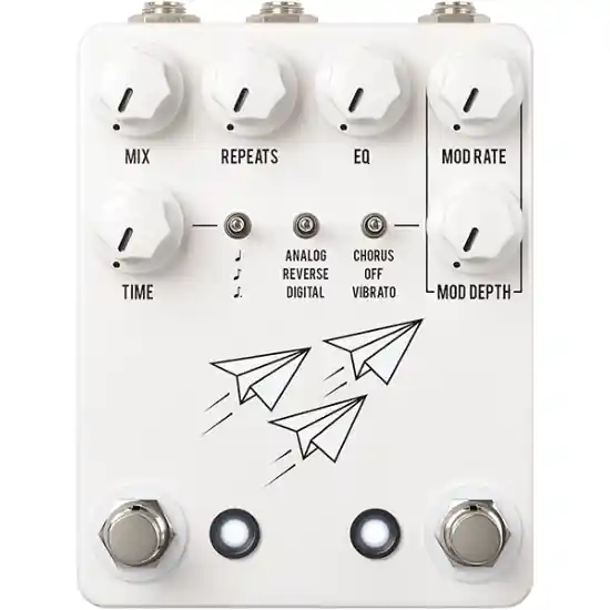 Pedale D‘Effet Guitare Délai Jhs Pedals Flight Delay White Top Vente