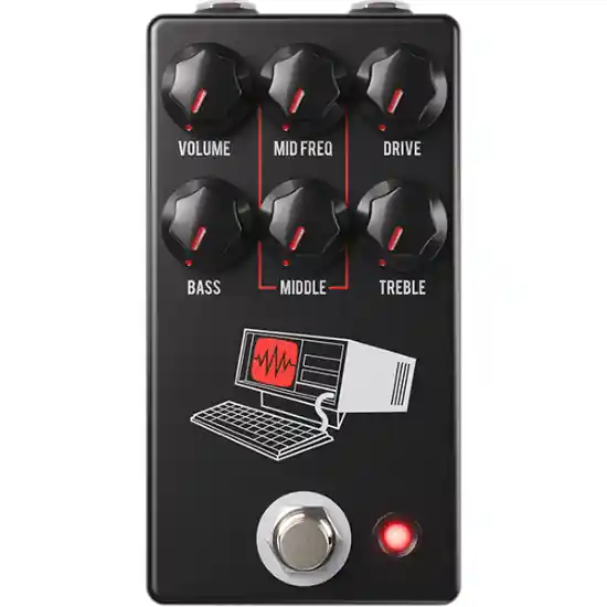 Dernier Modèle Pedale D‘Effet Guitare Distorsion Jhs Pedals Hard Drive Black