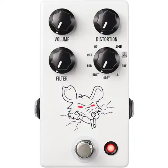 Acheter Direct Pedale D‘Effet Guitare Distorsion Jhs Pedals Packrat White