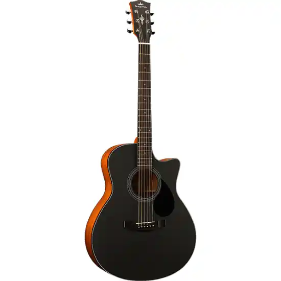 Guitare Electro-Acoustique Kepma Guitars Plytone Series - Eac Grand Auditorium Black Dernière Chance