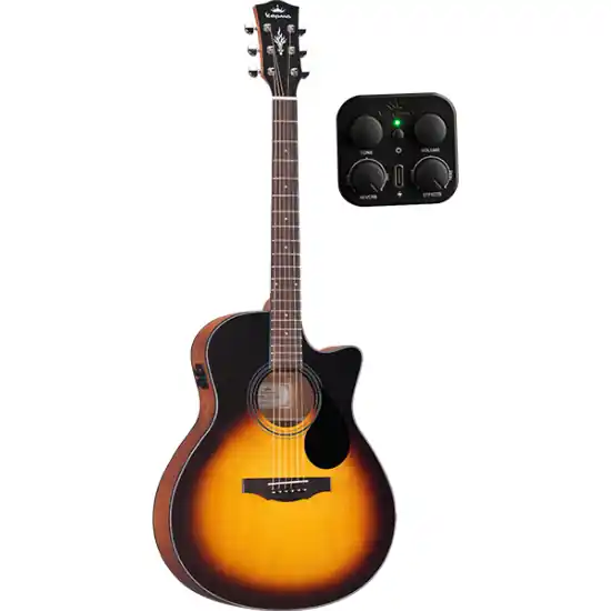 Guitare Electro-Acoustique Kepma Guitars Plytone Series - Eace-K10 Grand Auditorium Sunburst Acheter Direct