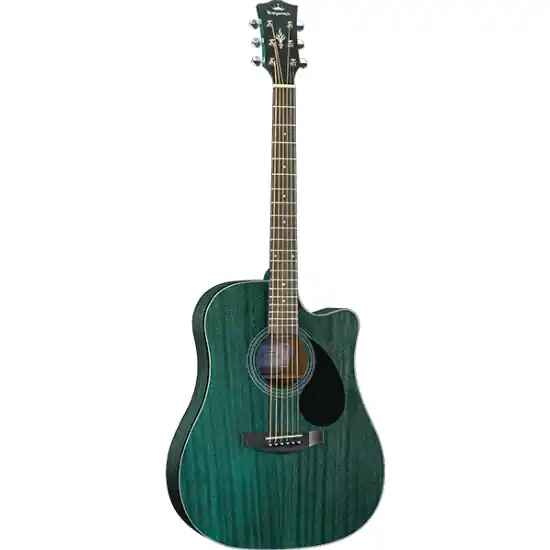 Dernière Chance Guitare Electro-Acoustique Kepma Guitars Plytone Series - Edc Dreadnought Blue
