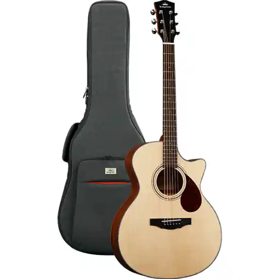 Bon Marché Guitare Folk Kepma Guitars Solid Top Series - F0 Grand Auditorium Natural