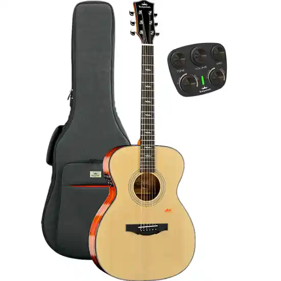 Jusqu'à Épuisement Des Stocks Guitare Electro-Acoustique Kepma Guitars Solid Top Series - F1E Om Natural