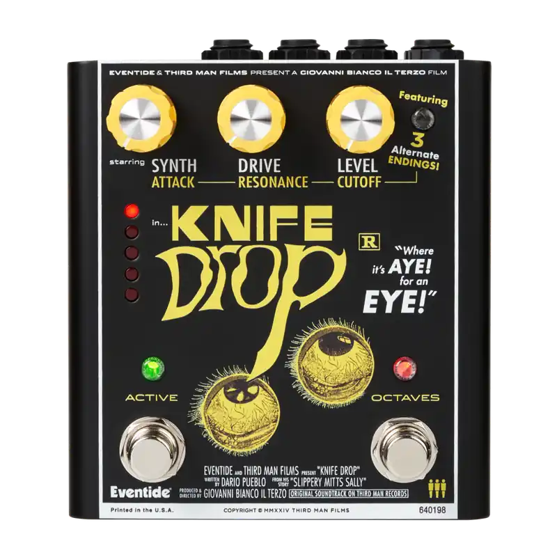 Eventide Knife Drop Fuzz Pedal - Black Retour Gratuit