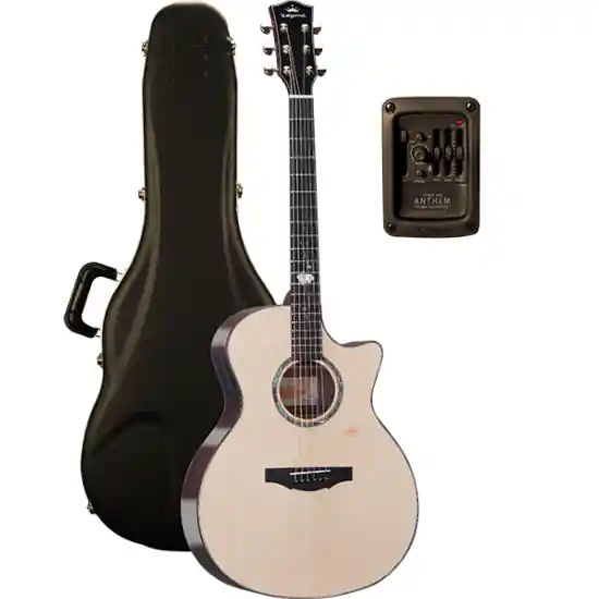 Offre Exclusive Guitare Electro-Acoustique Kepma Guitars Solid Top Series - G1E Grand Auditorium Natural