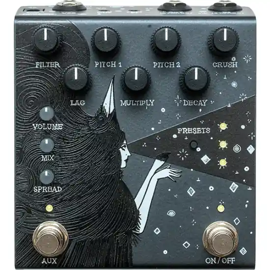 Vente Flash Pedale D‘Effet Guitare Reverb Old Blood Noise Endeavors Dark Star Stereo Black