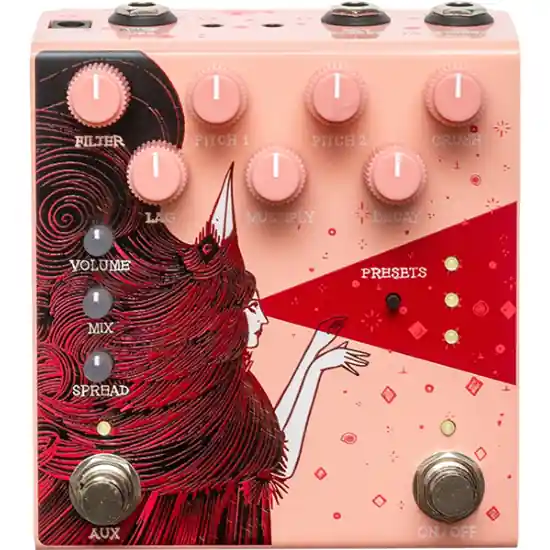 Solde Pedale D‘Effet Guitare Reverb Old Blood Noise Endeavors Dark Star Stereo Pink