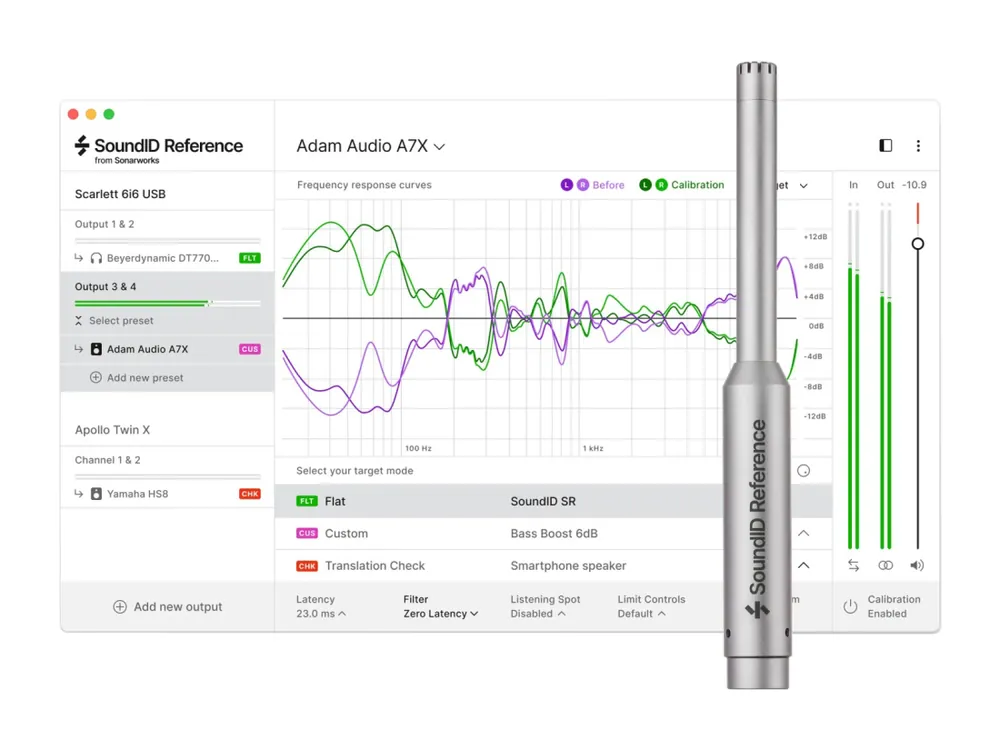 Sonarworks SoundID Reference for Speakers & Headphones with Measurement Microphone Marque