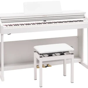 Roland RP701 Digital Piano with Stand and Bench - White Authentique