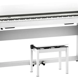 Roland F701 Digital Piano with Stand and Bench - White Offre Spéciale