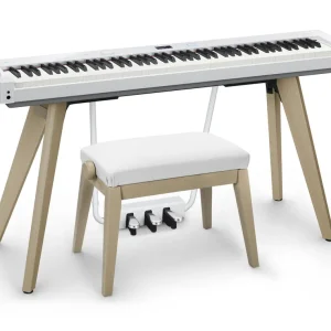 Casio Privia PX-S7000 88-Key Digital Piano and Bench Bundle - White Quantité Limitée