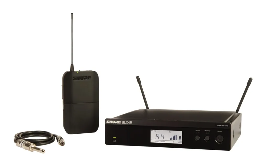 Shure BLX14R Wireless Rack Mount Guitar/Instrument System (H9 512-542 MHz) Offre Spéciale