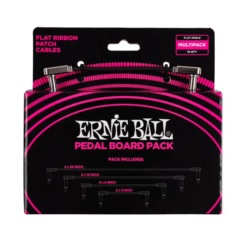 Commander Maintenant Ernie Ball Flat Ribbon Patch Cable Multi-Pack