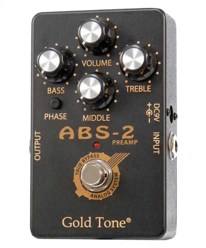Gold Tone ABS-2 Stompbox Preamplifier Retour Gratuit