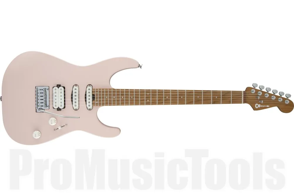 Charvel Pro-Mod DK24 HSS 2PT CM - Satin Shell Pink Usine Directe