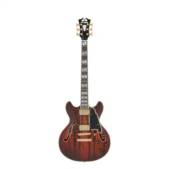 D‘ANGELICO Deluxe Mini DC Satin Brown Burst Soldes