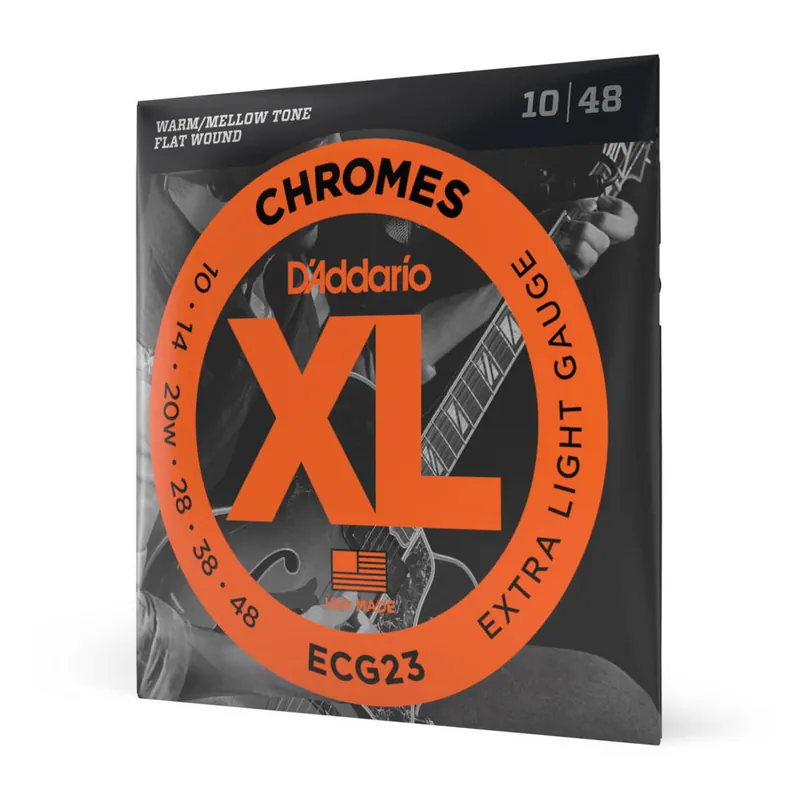 Acheter Direct D‘Addario ECG23 - Chromes Flat Wound EXTRA LIGHT 10-48
