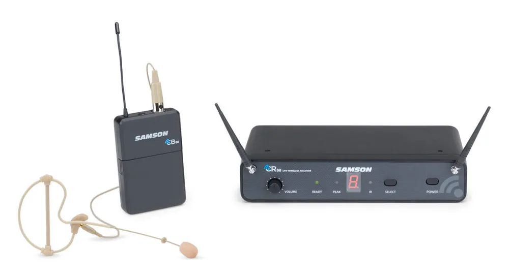Samson Concert 88 Earset 16-Channel True Diversity UHF Wireless System with SE10 Earset Microphone - K-Band Vente Directe