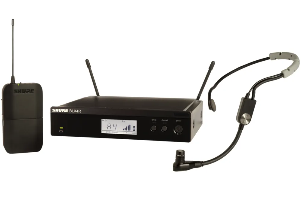 Prix Bas Shure BLX14R/SM35 Wireless Rack Mount Headset System with Headset Microphone (H10 542-572 MHz)