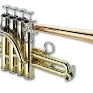 Usine Directe XO Professional Brass 1700RL Professional Bb/A Piccolo Trumpet w/Rose Brass Bell - Lacquer Finish