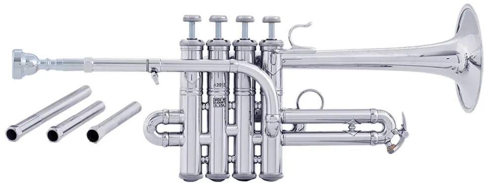 Meilleur Choix Bach AP190S Stradivarius Artisan Series A/Bb Piccolo Trumpet - Silverplate