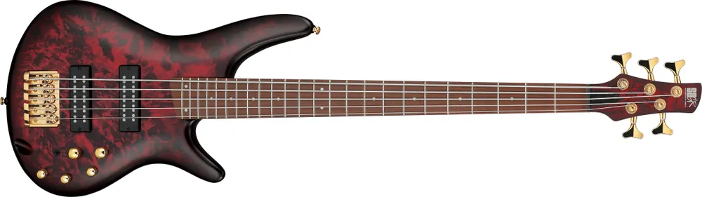 Ibanez SR Standard 5-String Electric Bass - Wine Red Frozen Matte Certifié