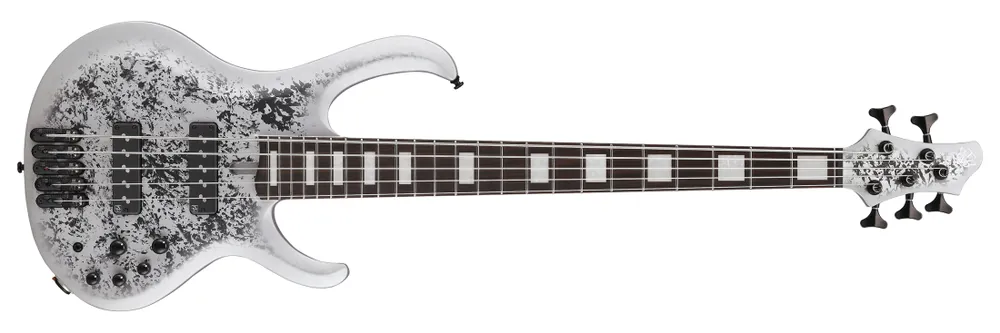 Ibanez BTB Standard 5-String Electric Bass - Silver Blizzard Matte Authentique