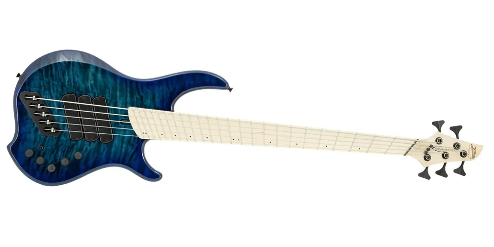 Dingwall Guitars Combustion 5-String Electric Bass with Quilted Maple Top - Indigoburst Promotion Saisonnière