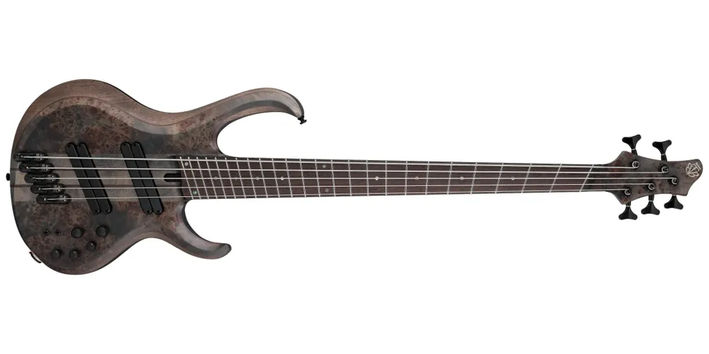 Ibanez BTB Bass Workshop 5-String Multi scale Electric Bass w/Case - Transparent Gray Flat Livraison Express