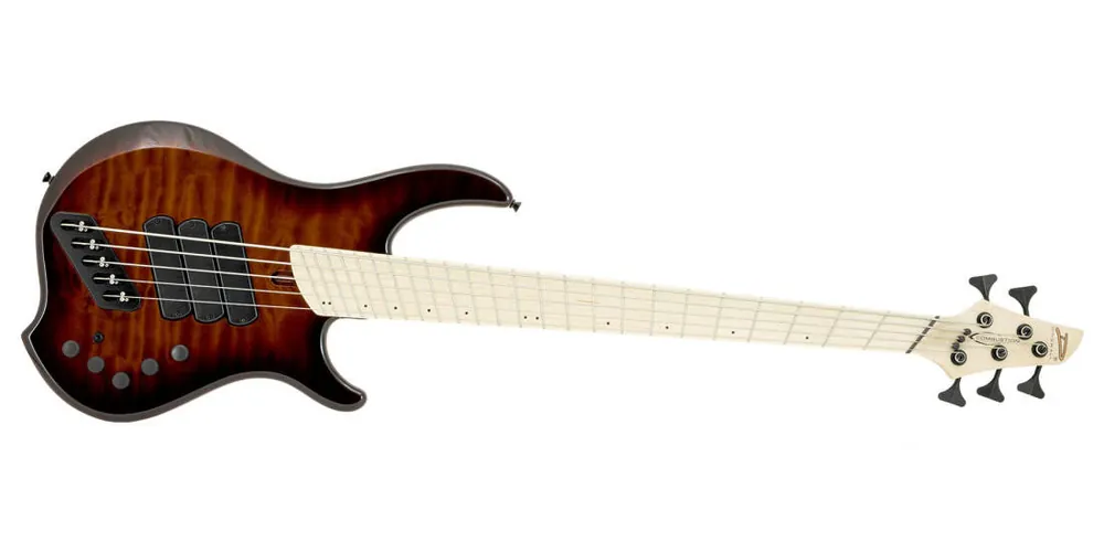 Acheter En Ligne Dingwall Guitars Combustion 5-String Electric Bass with Quilted Maple Top - Vintageburst
