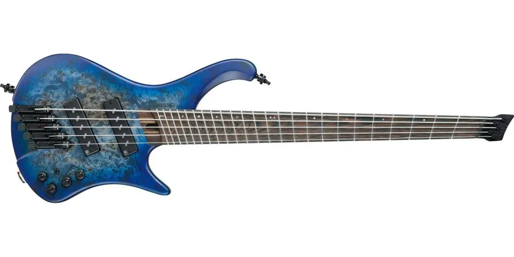Réduction Ibanez EHB1505MS EHB 5-String Multiscale Bass - Pacific Blue Burst Flat