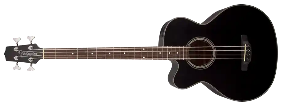 Takamine G Series Acoustic Electric Bass Guitar w/ Venetian Cutaway - Black, Left Handed Nouveauté