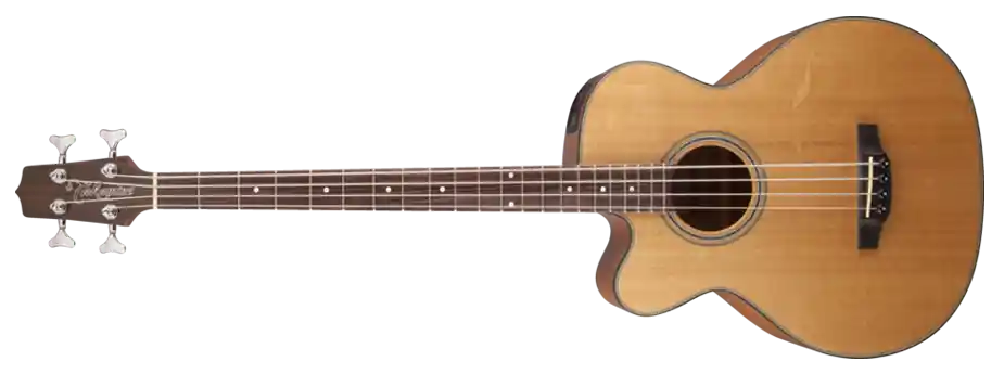 Haute Qualité Takamine G Series Acoustic Electric Bass Guitar w/ Venetian Cutaway - Natural, Left Handed