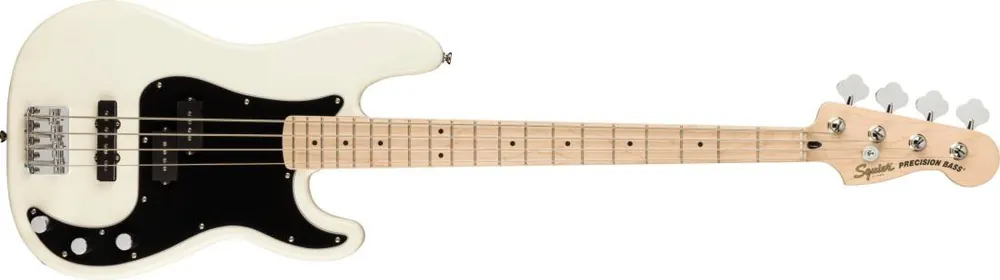 Squier Affinity Series Precision Bass PJ, Maple Fingerboard - Olympic White Expédition Rapide
