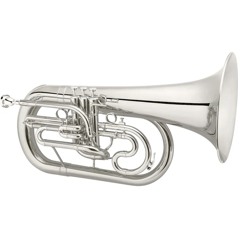 Haute Qualité Jupiter JEP1105MS Quantum MK II Marching Bb Euphonium - Silver-Plated