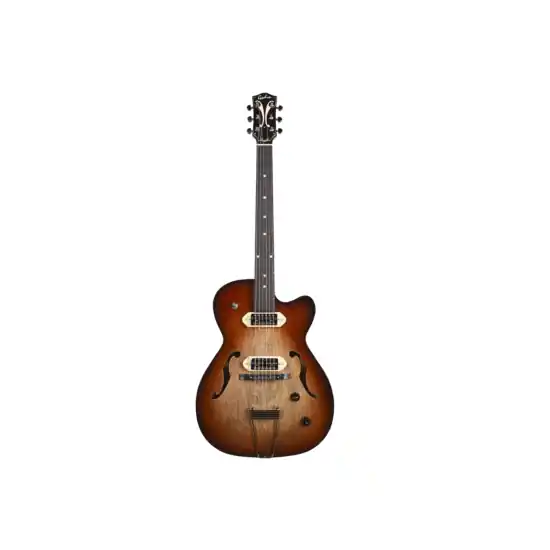 GODIN 5th Ave TL Vintage Burst HG Gold Foil Dogear Meilleur Prix
