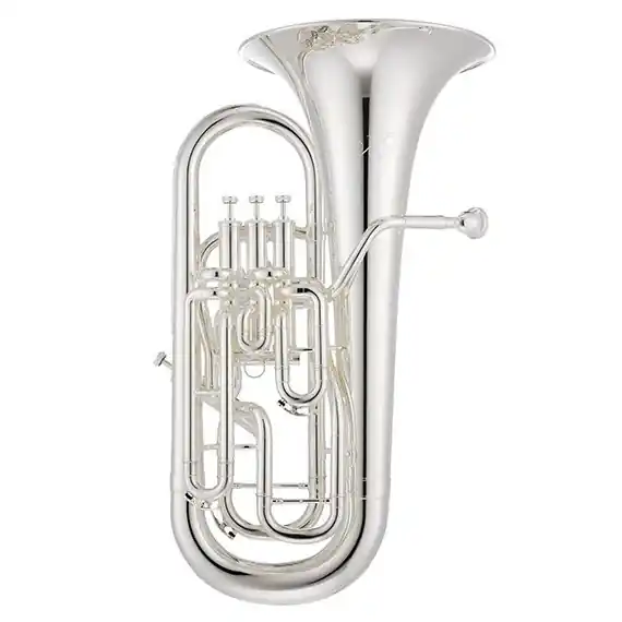 Seulement Aujourd'hui XO Professional Brass 1270 Bb Compensating Euphonium with 3+1 Valves - Silver-Plated