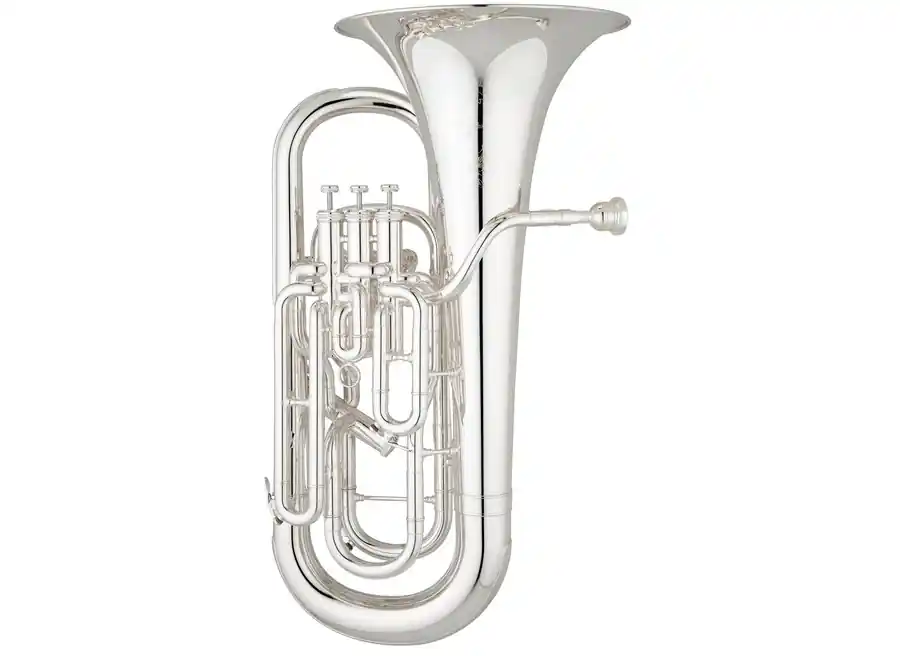 Commander Maintenant S. E. Shires Q Series Compensating Bb Euphonium with 12‘‘ Bell - Silver-Plated